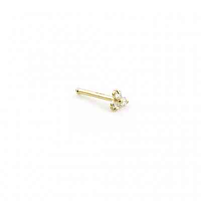 TRINITY GEM NOSE STUD GOLD