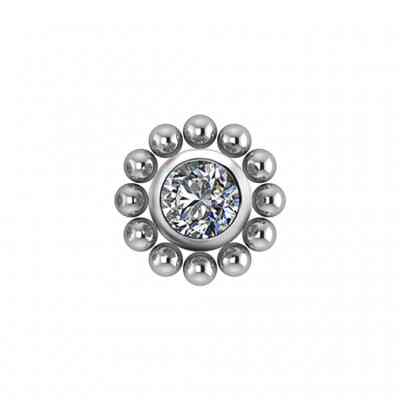 TI-COUTURE ROUND CLUSTER TITANIUM