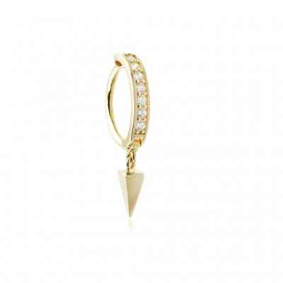 PAVÉ OVAL GEM ROOK RING GOLD