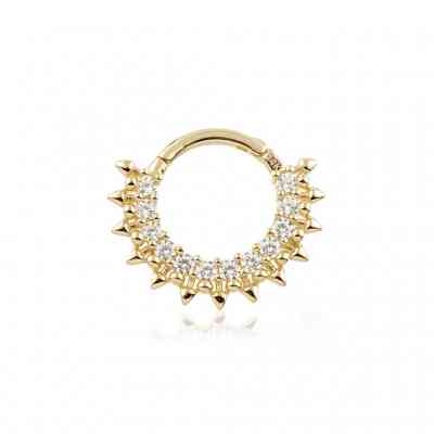 PAVÉ SPIKED CLICKER GOLD