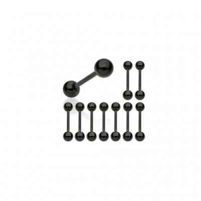 BLACK TITANIUM BARBELLS