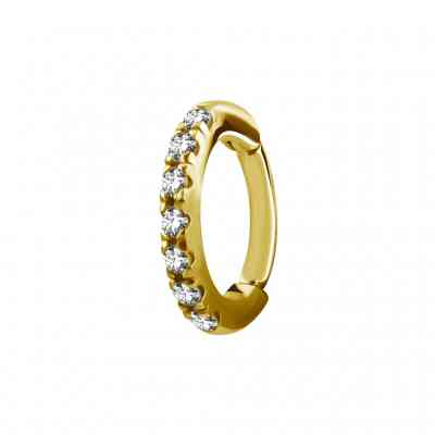 ROOK OVAL CLICKER GOLD PVD