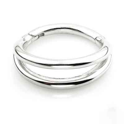 DOUBLE BAND RING TITANIUM