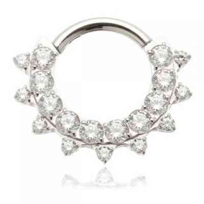 Ti Couture Round Jewelled Hinged Ring