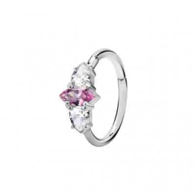 MARQUISE TEAR JEWELLED CONCH RING S/S