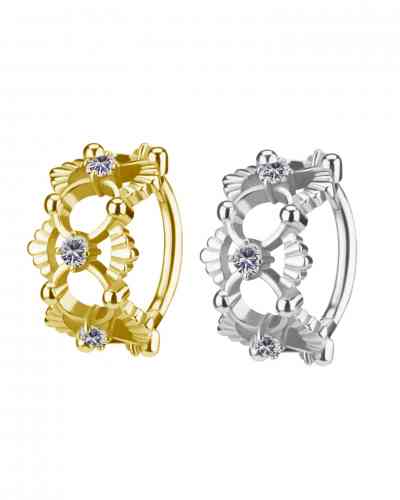 CRYSTAL FLOWER CONCH CLICKER