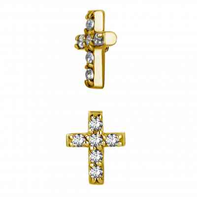 MICRO CROSS GOLD PVD