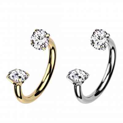 PRONGSET CZ HORSESHOE