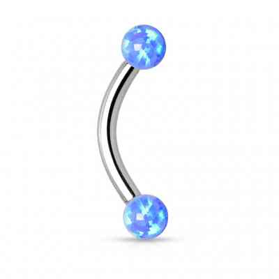 OPAL CURVED BARBELL TITANIUM