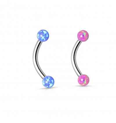 OPAL CURVED BARBELL TITANIUM