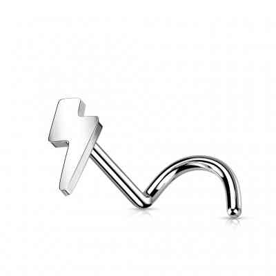 LIGHTENING BOLT NOSE STUD